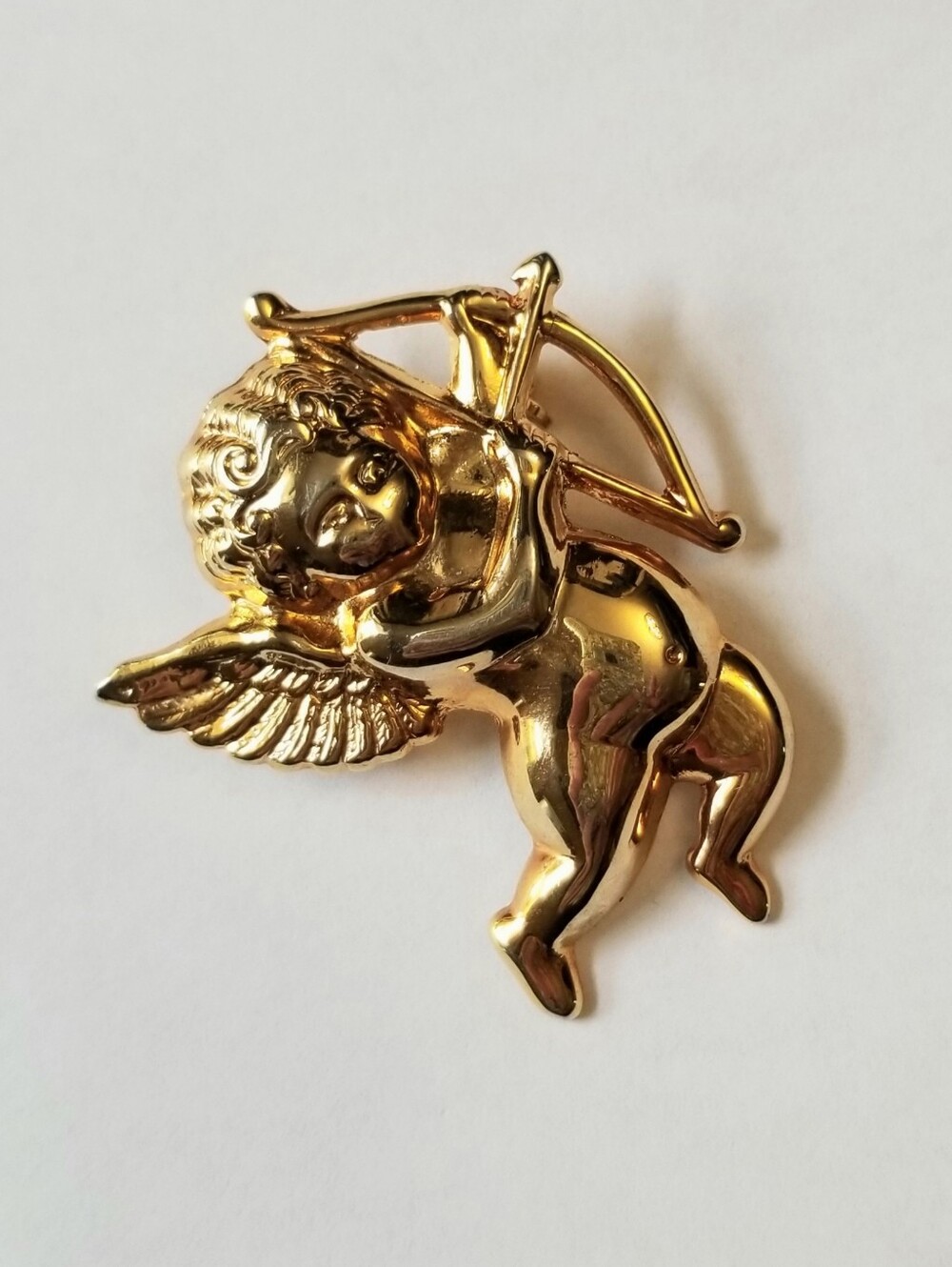 ❗Vintage Karl Lagerfeld Style Gold Angel Brooch❗